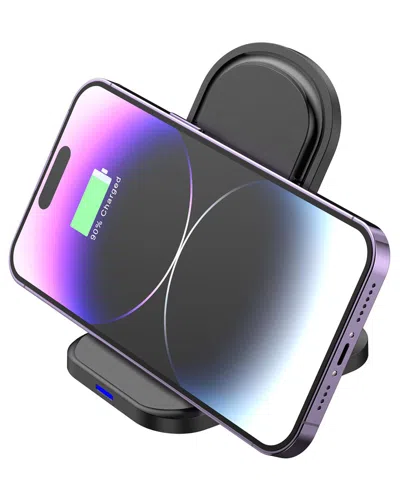 Ztech 2-in-1 Foldable Wireless Charger & Phone Holder In Multi