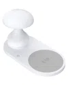 Ztech 2-in-1 Mushroom Light Wireless Charger In White