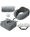 Ztech 5pc Travel Comfort Set In Gray