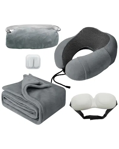 Ztech 5pc Travel Comfort Set In Gray