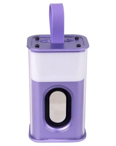 Ztech 5w Battle Armour Led Light Wireless Speaker In Purple