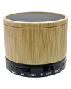 Ztech Bamboo Mini Portable Cylinder Bluetooth Speaker