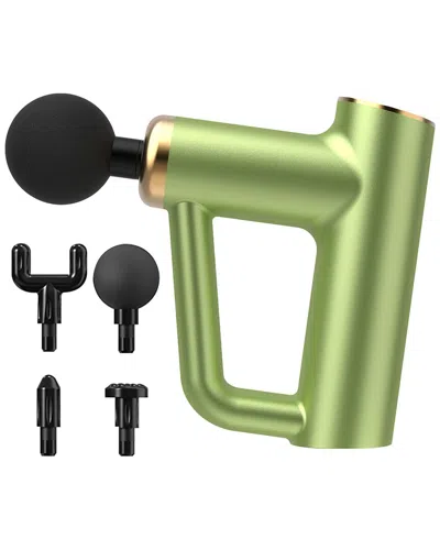 Ztech Deep Tissue Massage Gun With 4 Attachments In Green