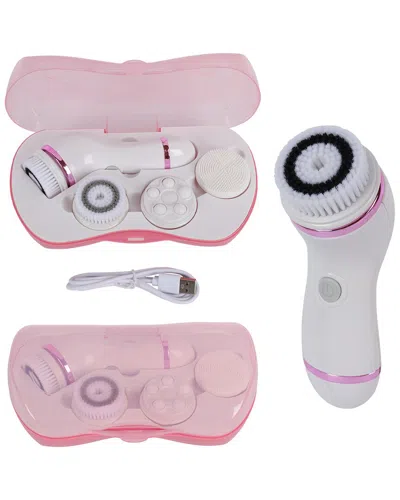Ztech Facial Cleansing Brush Set In Pink