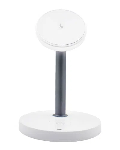 Ztech Magnetic 3-in-1 Wireless Charging Station In White