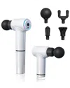Ztech Massage Gun With Extendable Handle In White