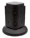 Ztech Power Strip Tower With Wireless Charger