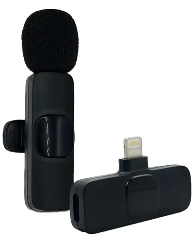 Ztech Wireless Lavalier Microphone For Iphone In Black