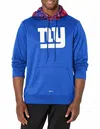 Zubaz Nfl New York Giants Team Color Camo Back Panel Hoodie In Blue In Blue