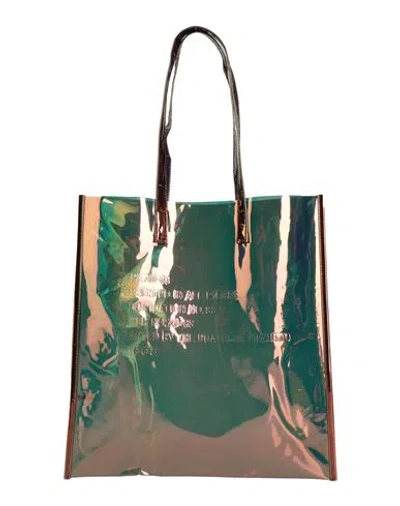 Zucca Woman Handbag Rust Size - Pvc - Polyvinyl Chloride In Green