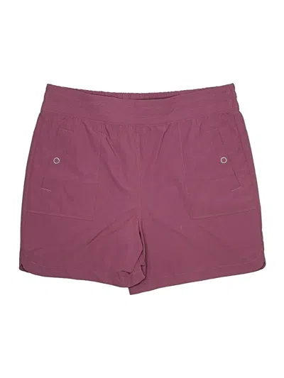 Pre-owned Zuda Athletic Shorts In Burgundy