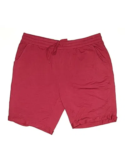 Pre-owned Zuda Athletic Shorts In Burgundy