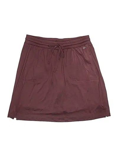 Pre-owned Zuda Casual Skirt In Burgundy
