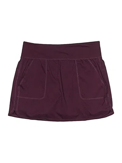 Pre-owned Zuda Casual Skirt In Burgundy