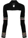 Zuhair Murad Bead-embroidered Cady Bolero In Black