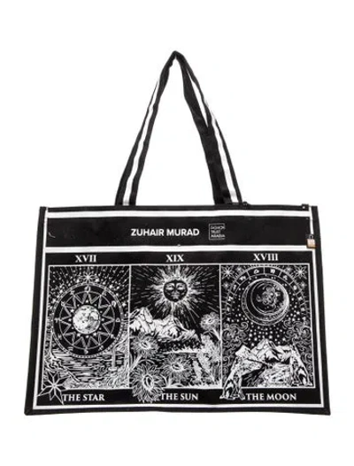 Pre-owned Zuhair Murad Canvas Minaudière In Black