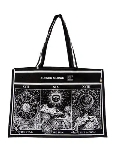 Pre-owned Zuhair Murad Canvas Tote In Blue