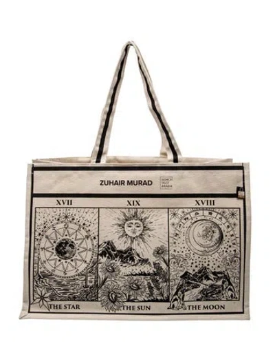 Pre-owned Zuhair Murad Canvas Tote In Multicolor