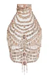 Zuhair Murad Crystal-detailed Maharaja Halter Top In Pink