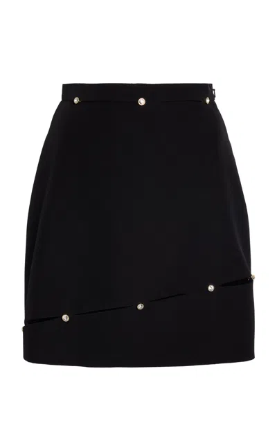 Zuhair Murad Cutout Detailed A-line Mini Skirt In Black