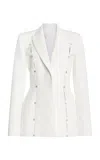 Zuhair Murad Cutout Detailed Cady Jacket In White