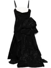 Zuhair Murad Cross-strap Taffeta Gown In Black