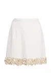 Zuhair Murad Embellished Mini Skirt In White