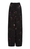 Zuhair Murad Embroidered Cady Trousers In Multi