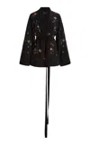 Zuhair Murad Embroidered Cady Tunic In Multi