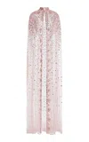 Zuhair Murad Embroidered Cape In Pink