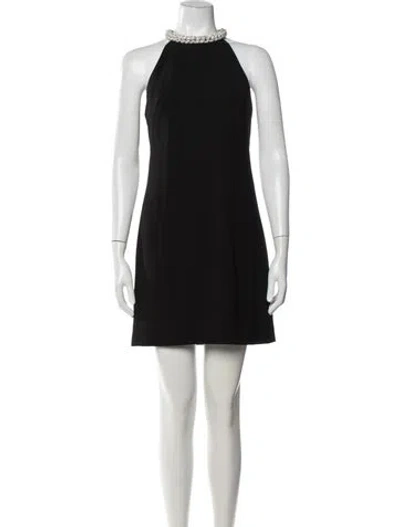 Pre-owned Zuhair Murad Halterneck Mini Dress In Black