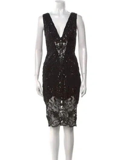 Pre-owned Zuhair Murad Lace Pattern Knee-length Dress W/ Tags In Multi