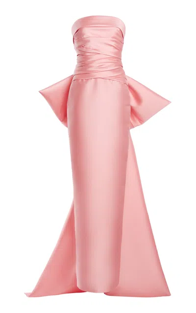 Zuhair Murad Mikado Bow-detail Maxi Dress In Red