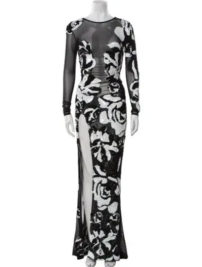 Pre-owned Zuhair Murad Nylon Long Dress In Black