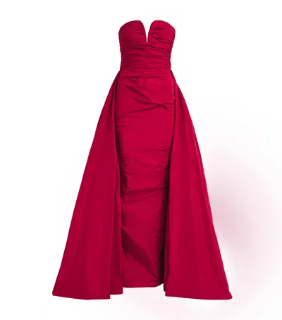 Zuhair Murad Overskirt-detail Gown In Red