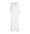 Zuhair Murad Pearl-embellished Kaftan Maxi Dress In White
