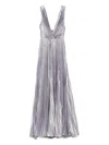 Zuhair Murad Pleated Dress In Gray
