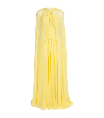 Zuhair Murad Silk Chiffon Halterneck Gown In Multi