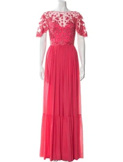 Pre-owned Zuhair Murad Silk Long Dress W/ Tags In Multi