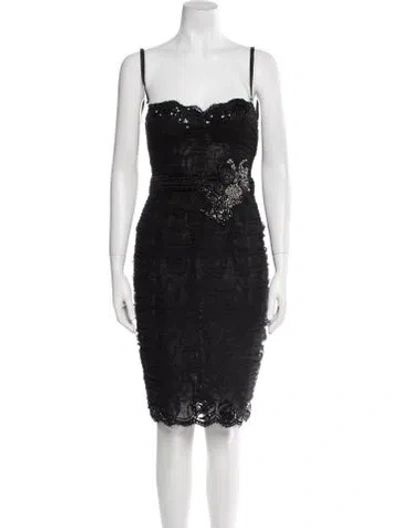 Pre-owned Zuhair Murad Strapless Knee-length Dress In Multi