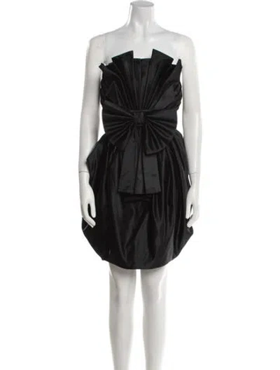Pre-owned Zuhair Murad Strapless Mini Dress In Black