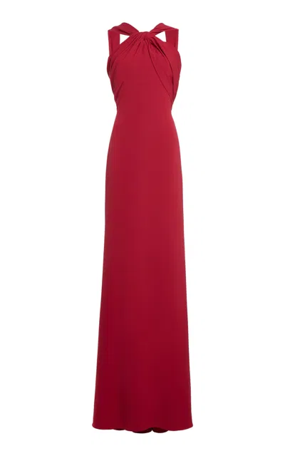 Zuhair Murad Twist-detail Maxi Dress In Red