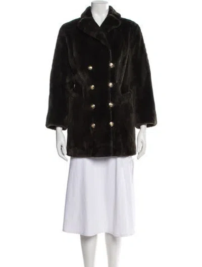 Pre-owned Zuki Fur Fur Jacket In Brown