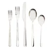 Zulay Kitchen 20 Piece Set Flatware (4 Table Settings) In White