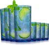 Zulay Kitchen Acrylic Glasses Drinkware - 8 Piece Unbreakable Plastic Tumblers In Blue