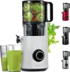 Zulay Kitchen Cold Press Electric Masticating Juicer In White