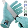 Zulay Kitchen Cut Resistant Gloves Food Grade Level 5 Protection In Blue