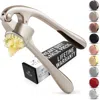 Zulay Kitchen Durable Garlic Masher With Soft, Easy To Squeeze Handle In Silver