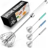 Zulay Kitchen Egg Beater Whisk In White