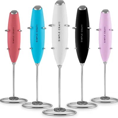 Zulay Kitchen Electric Handheld Milk Frother With Stand In Multi